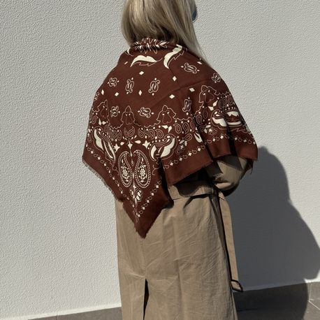 BerGu Scarf Kahverengi Şal 