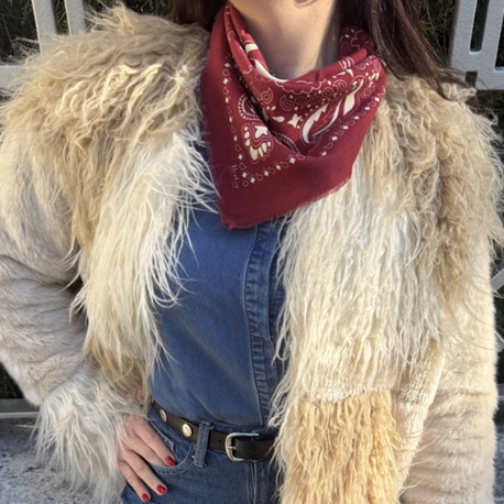 BerGu Bordo Şal Bandana