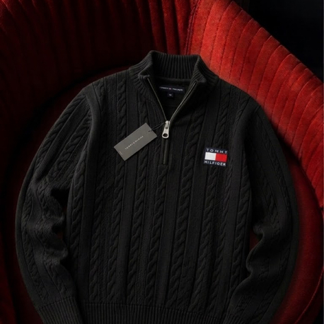 Tommy Hilfiger Fermuarlı Triko