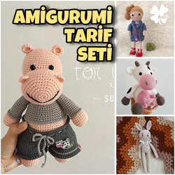 Amigurumi Tarif Seti (4 tarif)