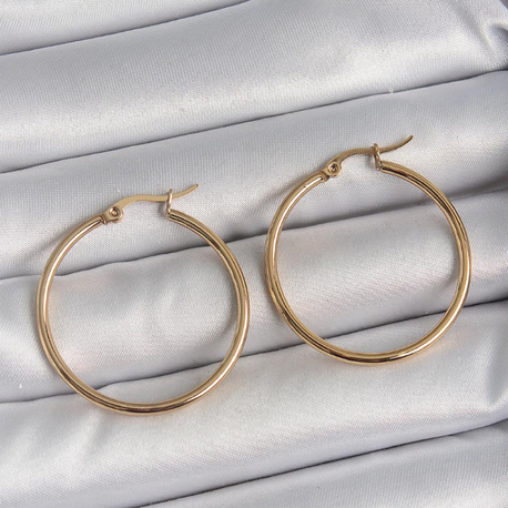 33mm Halka Çelik Küpe
