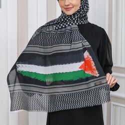 Filistin Desenli Şal Kefiye