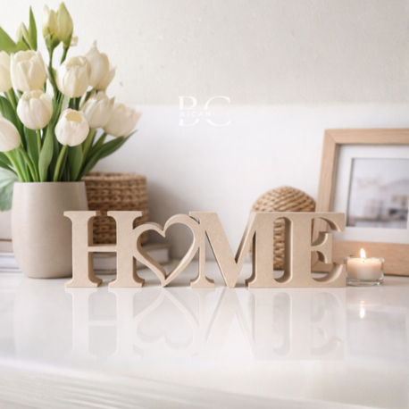 "HOME" Yazı Dekoru