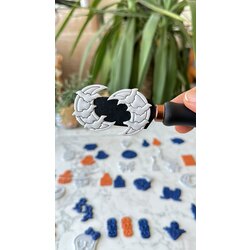 PK0071 - Halloween - Bat Moon Imprint Kesici