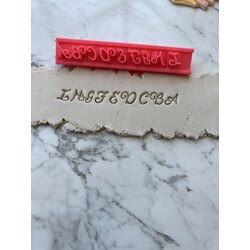 Curved Latino Stamper Alfabe Set