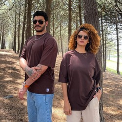BROWN BASİC Unisex Super Oversize