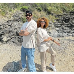 CREAM BASİC Unisex Super Oversize