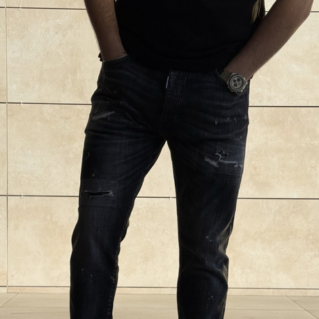 DSQUARED2 BLACK LAZERLİ PREMIUM JEANS 
