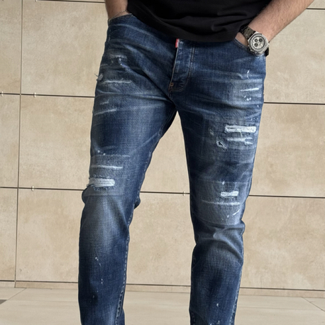 DSQUARED2 NAVY LAZER KESİM PREMIUM JEANS