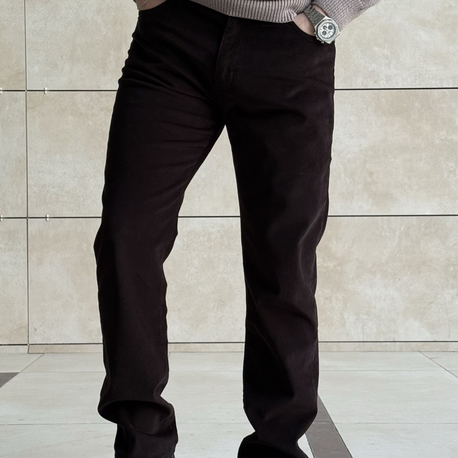 LORO PIANA KAHVERENGI KADIFE PANTOLON (ITHAL)