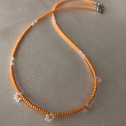 Minimal papatyalı kolye