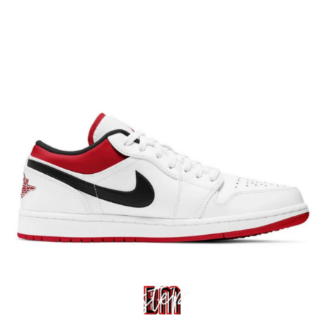 Air Jordan 1 Low White University Red