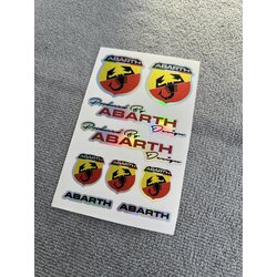  ABARTH HOLOGRAM STICKER SET