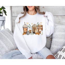 Coffee Latte Temalı Sweatshirt