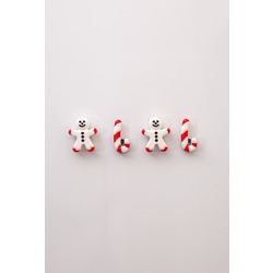 El Yapımı Buzdolabı Magneti - Yılbaşı 4'lü Set
