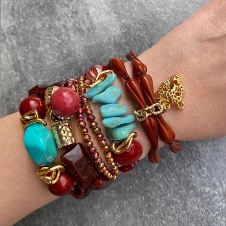 Tile and Turquoise Bileklikler 