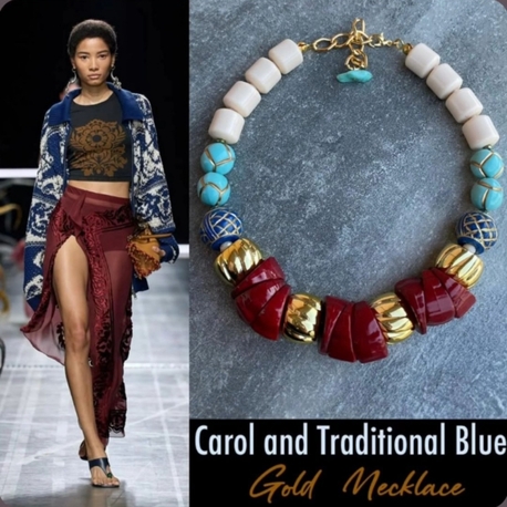Carol and Traditional Blue Kolye 