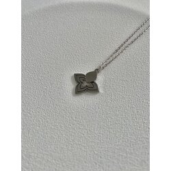 Van Cleef Kolye Gümüş Çelik Kolye 