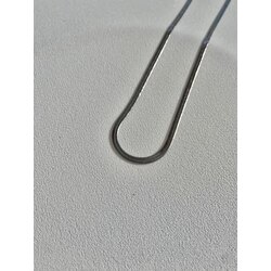 Balık Sırtı Gümüş Çelik Kolye