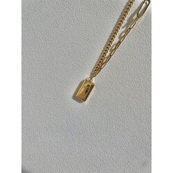 Külçe Gold Çelik Kolye
