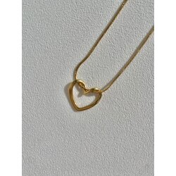 Kalp Gold Çelik Kolye