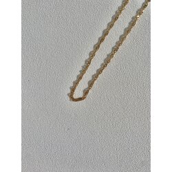 Kıvrımlı Zincir Gold Çelik Kolye