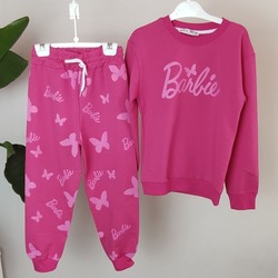 Zara Barbie Takım 2 İp Şardonsuz, Pembe, (2-8 Yaş), butterfly