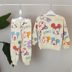Zara Mickey Mouse Takım, Krem, (4 - 9 Yaş)