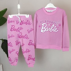 Zara Barbie Takım 2 İp Şardonsuz, Açık Pembe, (2-8 Yaş), Hi Barbie