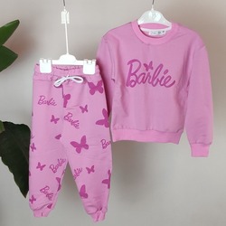 Zara Barbie Takım 2 İp Şardonsuz,Açık Pembe, (2-8 Yaş), butterfly