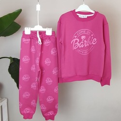 Zara Barbie Takım 2 İp Şardonsuz, Pembe, (2-8 Yaş), come on