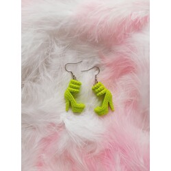 Sallantılı Topuklu Ayakkabı Küpe 