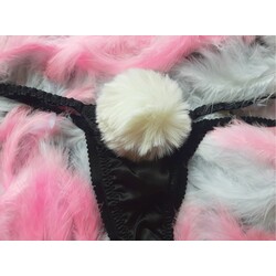 Bunny Girl Pon Ponlu Saten İç Çamaşırı 