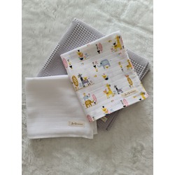 3'lü Zürafa Müslin + Pike set