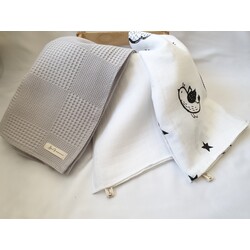 Animal desenli 3'lü müslin+Pike set