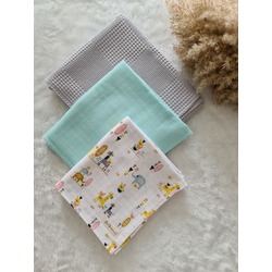 3'lü Zürafa Müslin + Pike set