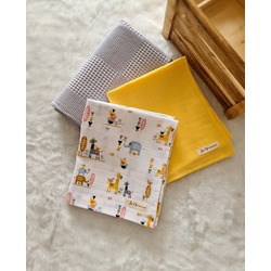 3'lü Zürafa Müslin + Pike set