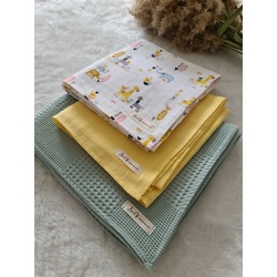 3'lü Zürafa Müslin + Pike set
