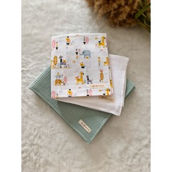 3'lü Zürafa Müslin + Pike set