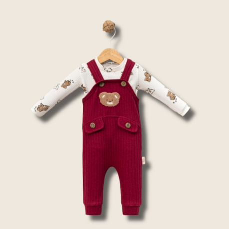 Teddy Pals – Organik Bebek Salopet Seti