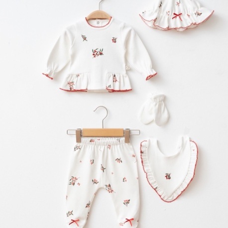 BABYBOO ROSALIE 5 PARÇA ORGANİK KOKİNA SET 