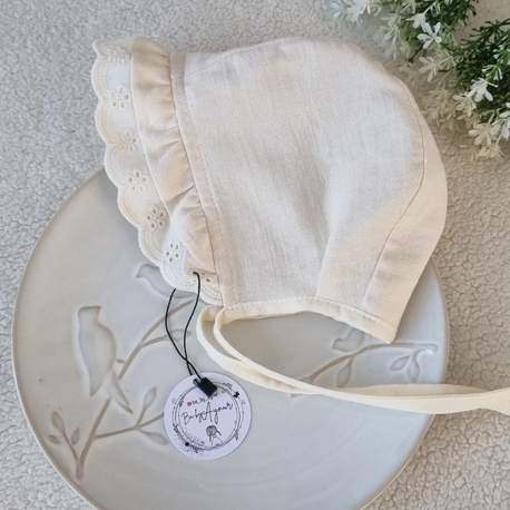 Saba krem muslin sapka