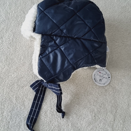 Navy kürklü şapka