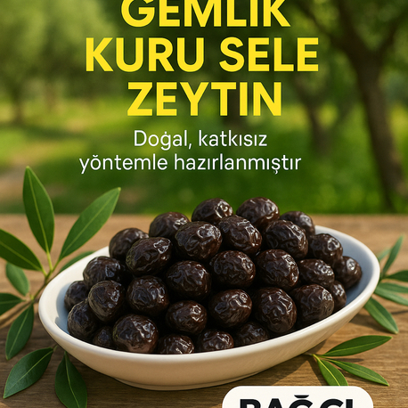 GEMLİK KURU SELE ZEYTİN İRİ BOY 10 KG 