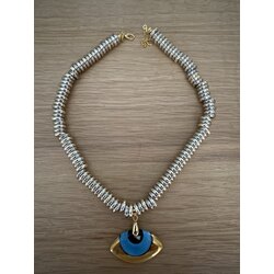 153. Gold kaplama kolye 55 cm