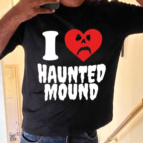 haunted mound y2k vıntage tee