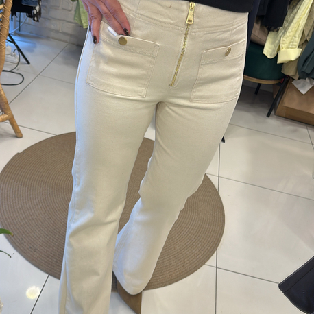 CEP DETAYLI KREM JEAN
