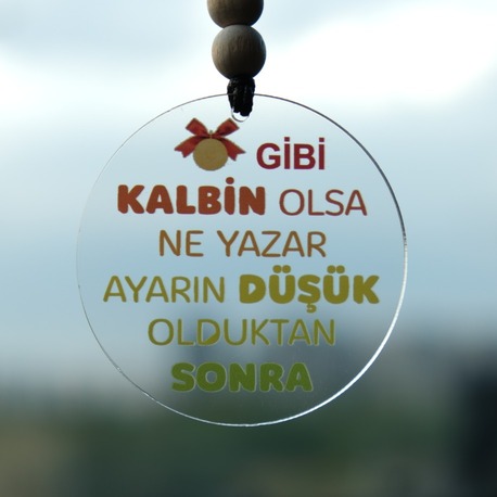 Balkhoon Altın Gibi Kalbin Olsa Ne Yazar Ayarın Düşük Olduktan Sonra Dikiz Aynası Süsü