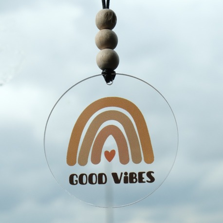 Balkhoon Good Vibes Bohem Gökkuşağı Dikiz Aynası Süsü Araba Süsü Hediyelik Eşya