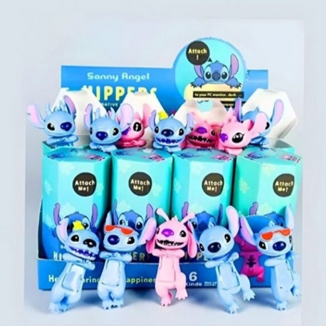  1 Adet Sonny Angel Stitch- Angel Serisi Hippers Yapışan Model Figür